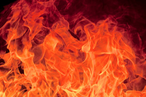 fire alarm pulled and orange flames fire alarm pulled and orange flames