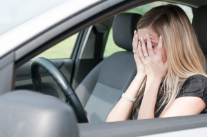 bigstock In Troubles Unhappy Woman In 11610146 300x199 - Can a Tired New Jersey Driver Really Face DUI Charges?