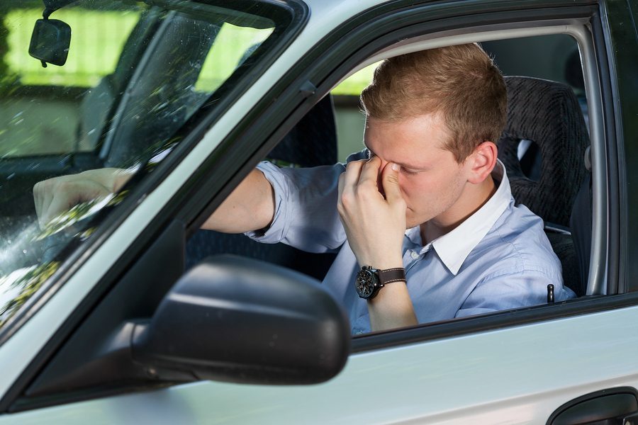 bigstock Tired Businessman Driving A Ca 72280234 - South Jersey Hit and Run Defense Attorney